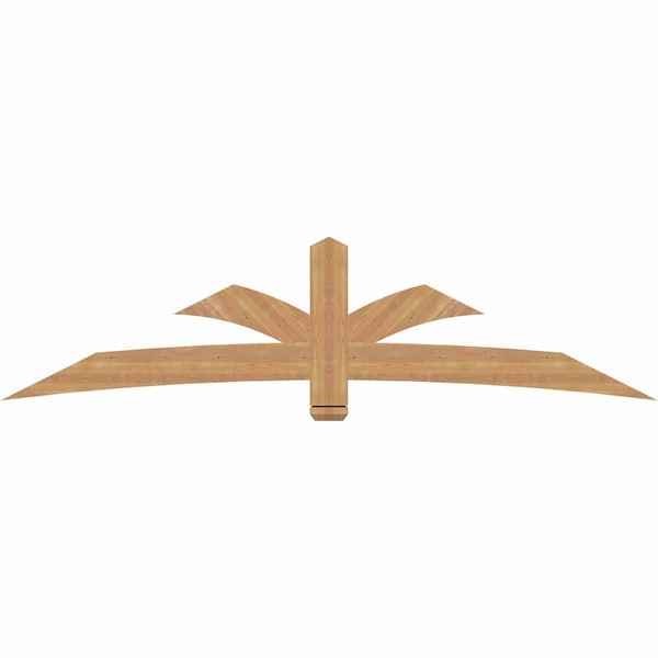 Ekena Millwork Davenport Timber Gable Bracket, Western Red Cedar, 96"W x 24"H x 1 1/2"D x 5 1/2"F, 6/12 Pitch GBW096X24X0206DAV00SWR - main